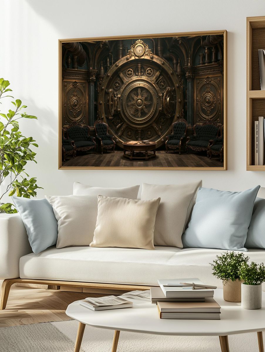 Steampunk Vault Interior Poster. — room view 2
