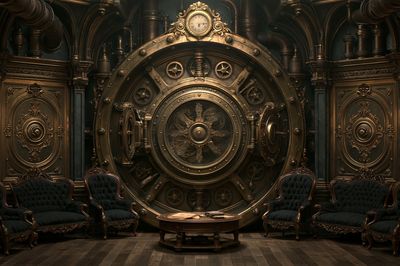Steampunk Vault Interior Poster.
