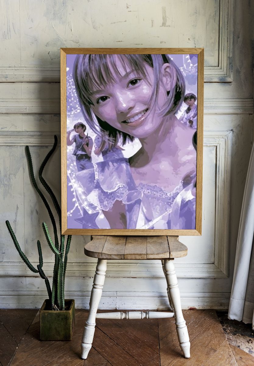 Purple Idol Portrait Poster. room preview