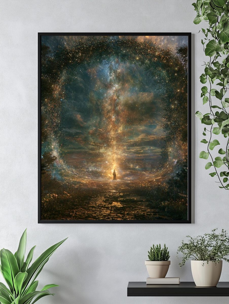 Celestial Forest Portal Print. — room view 4