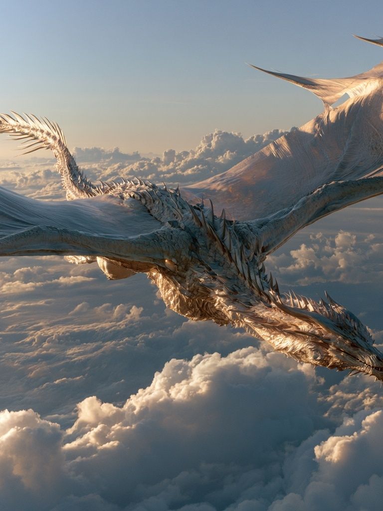 Sky Dragon Fantasy Poster. poster detail