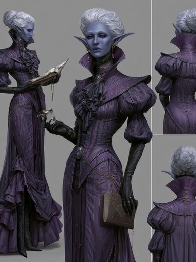 Vampire Sorceress Fashion Poster. poster