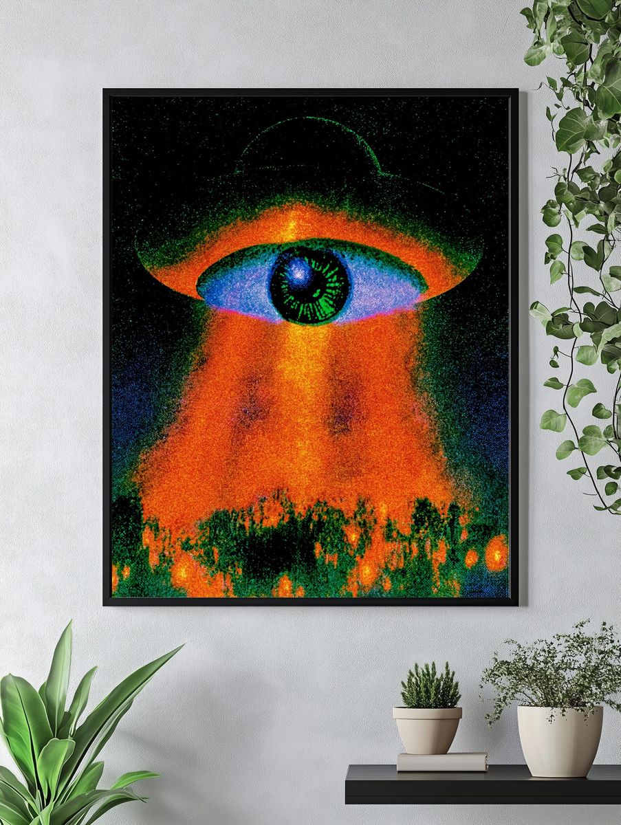 Psychedelic Cosmic Eye Poster. — room view 4