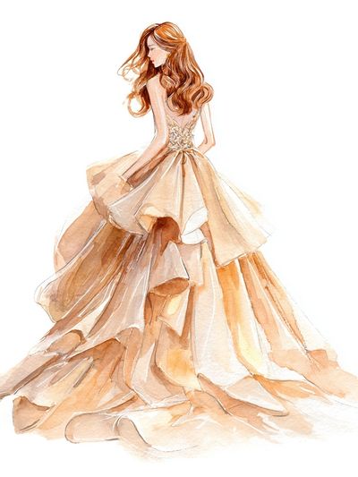 Elegant Watercolor Fashion Poster. poster