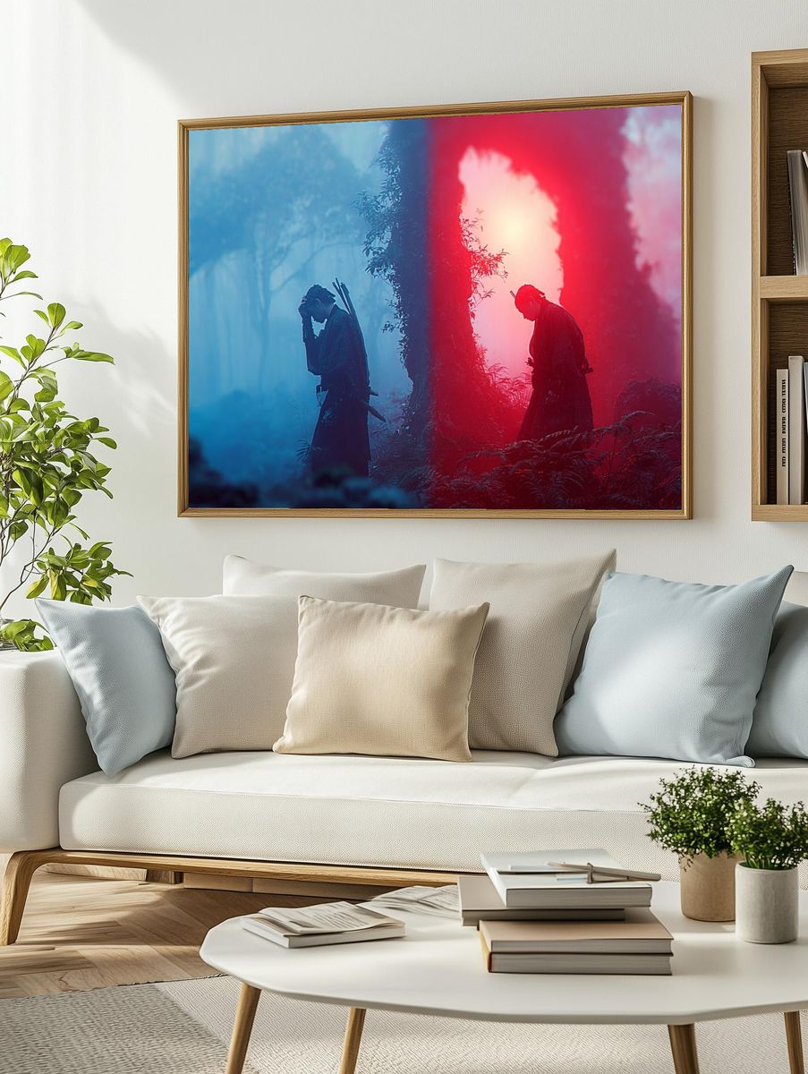 Samurai Mist Forest Print. — room view 2