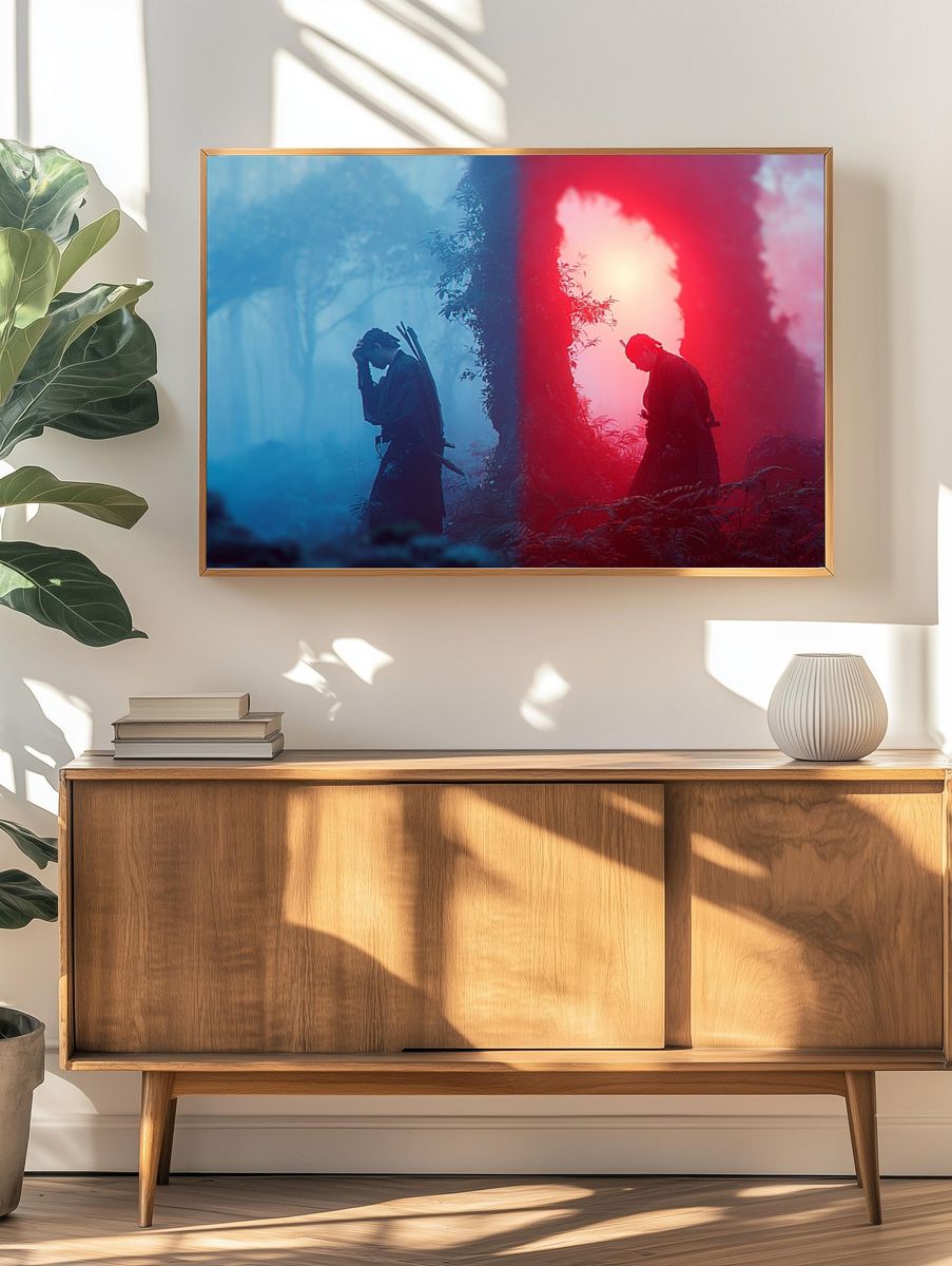 Samurai Mist Forest Print. — room view 3