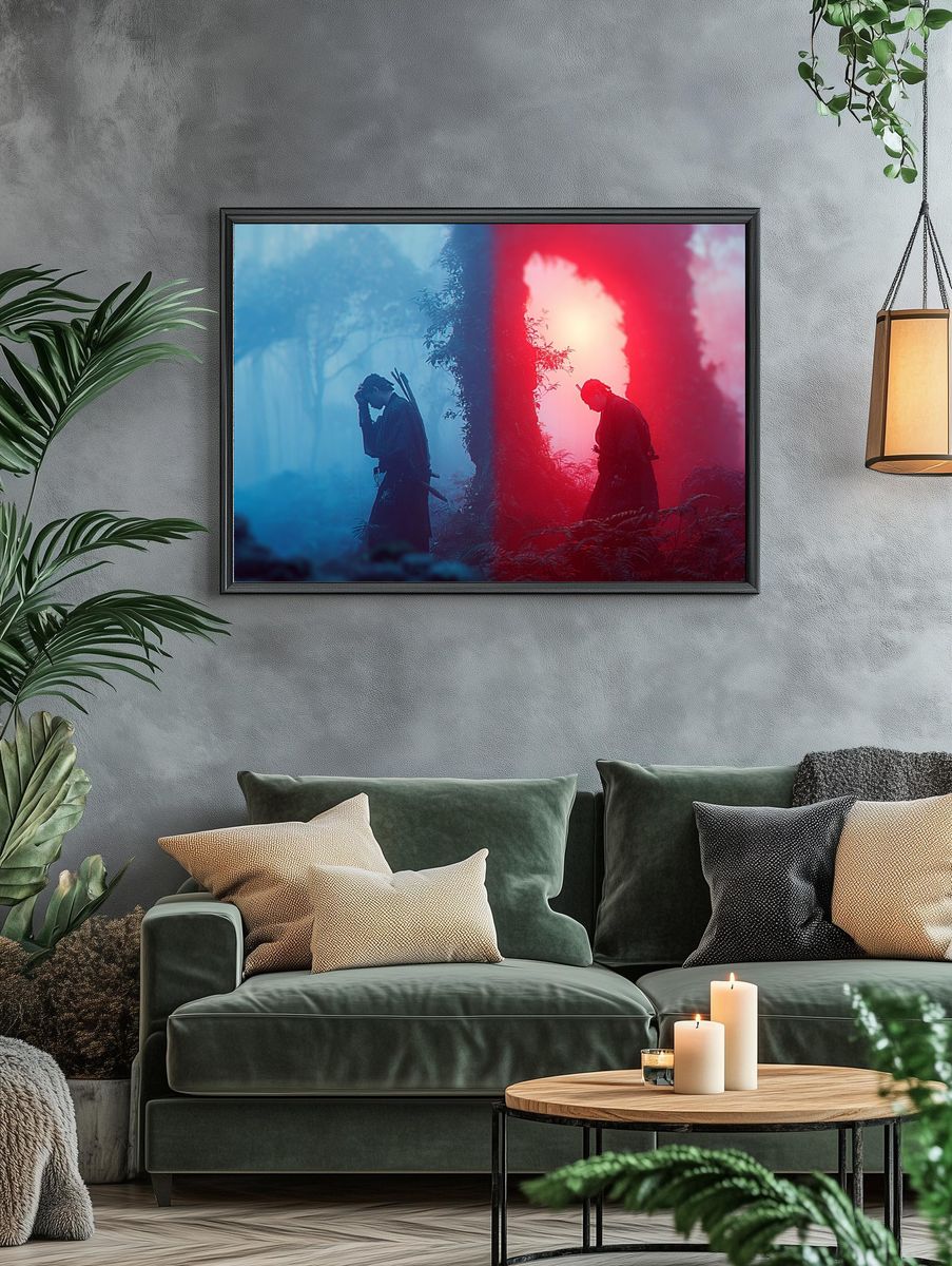 Samurai Mist Forest Print. — room view 4