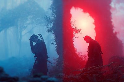 Samurai Mist Forest Print.