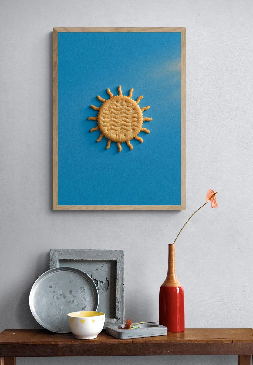 Sun Biscuit Illustration Poster. — room view 3