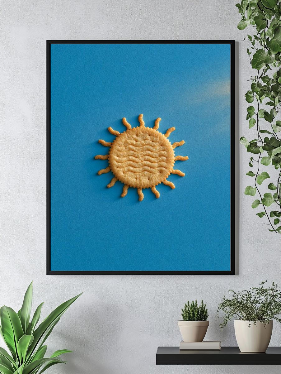 Sun Biscuit Illustration Poster. — room view 4