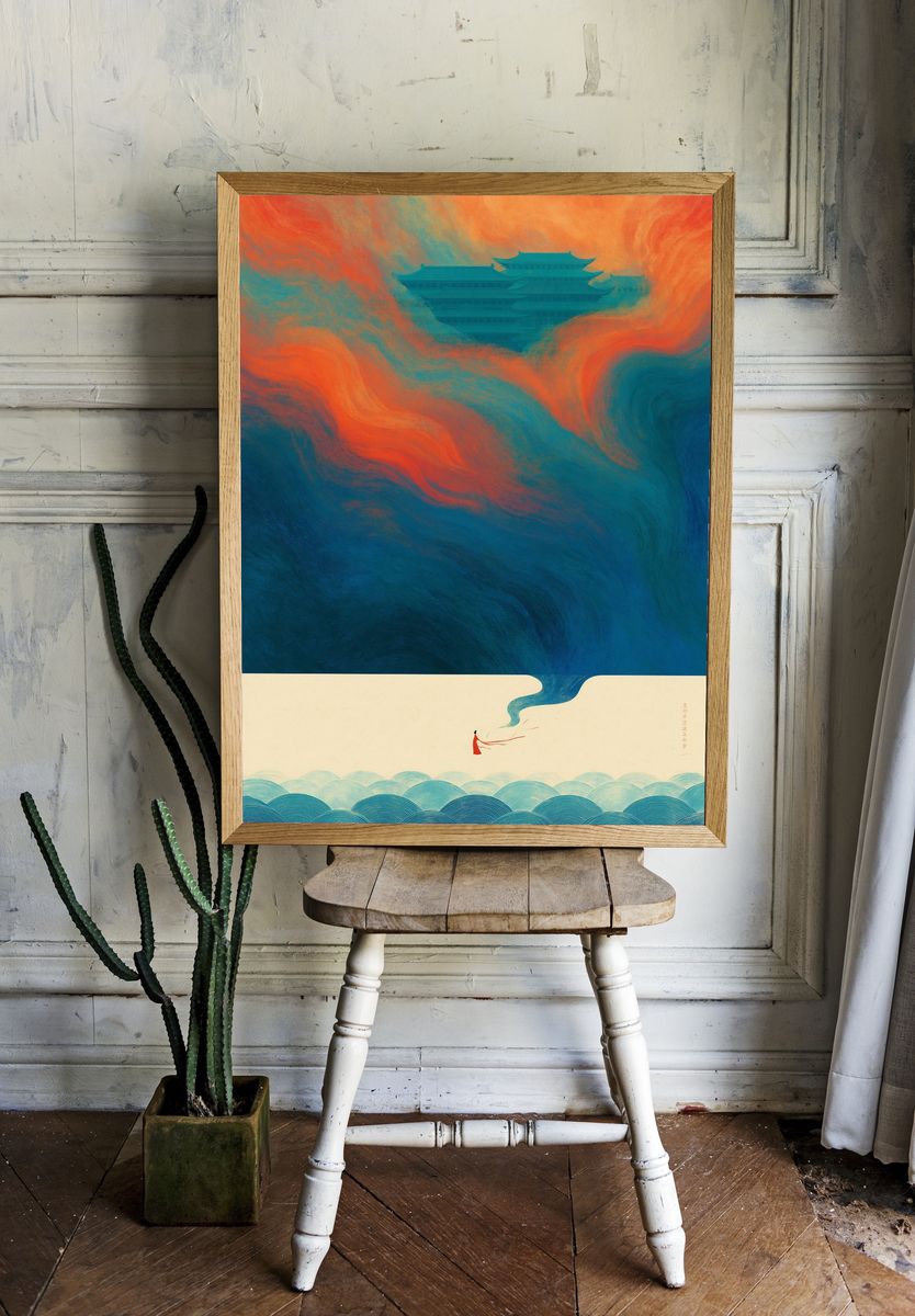 Celestial Palace Dreamscape Print. room preview