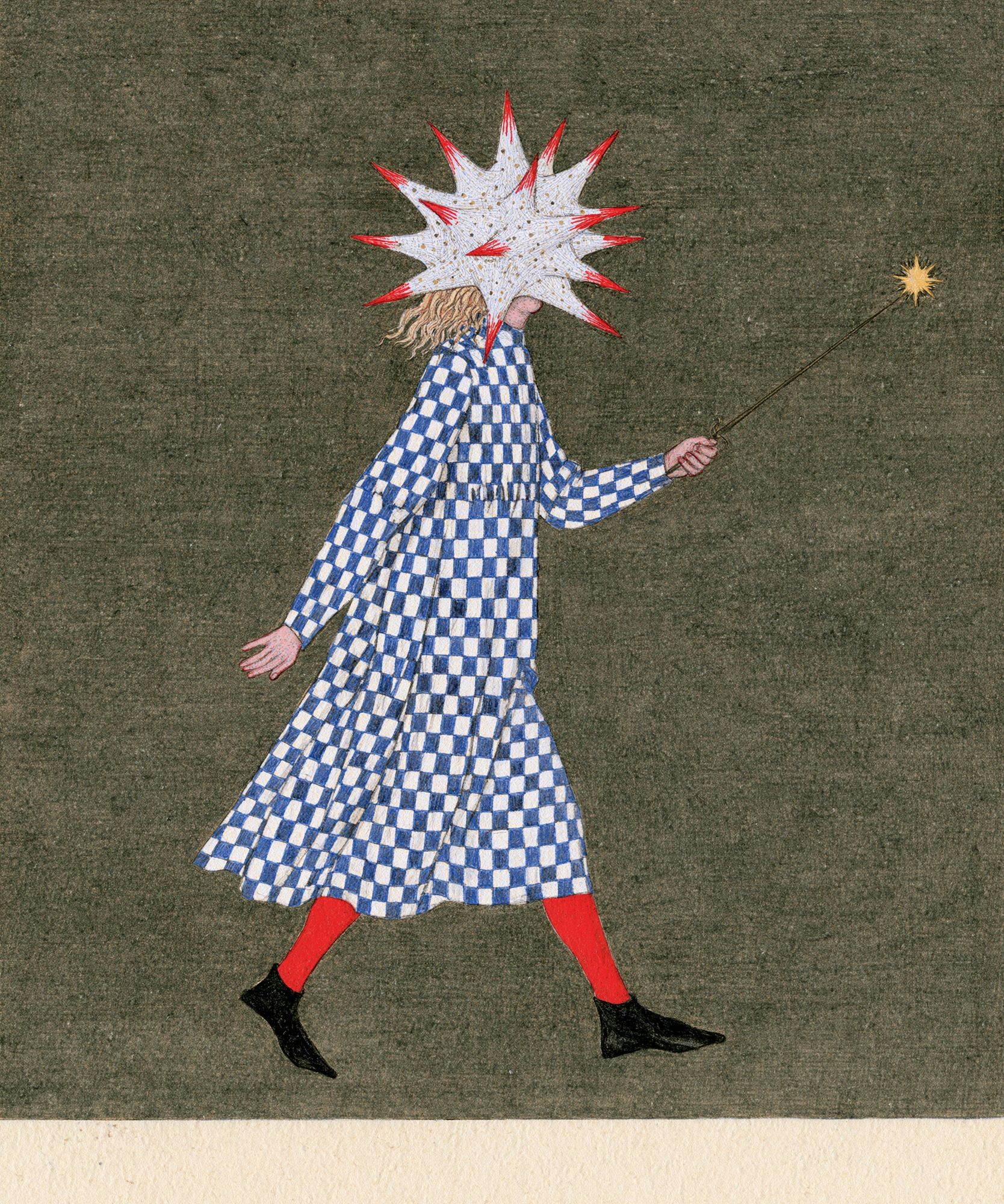 Surreal Starburst Figure Illustration Poster. poster detail
