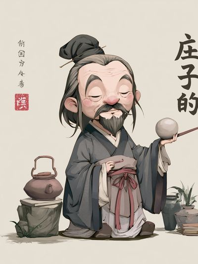 Ancient Scholar Illustration Poster.