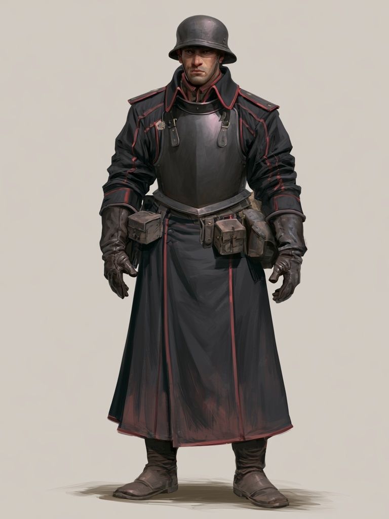 Armored Soldier Character Print. poster detail