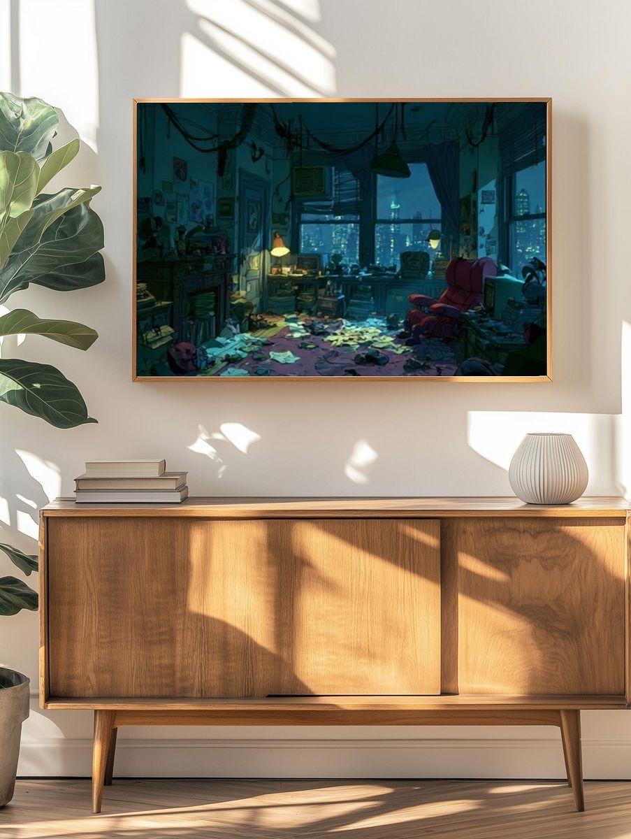 Neon City Studio — Illustration Print. — room view 3