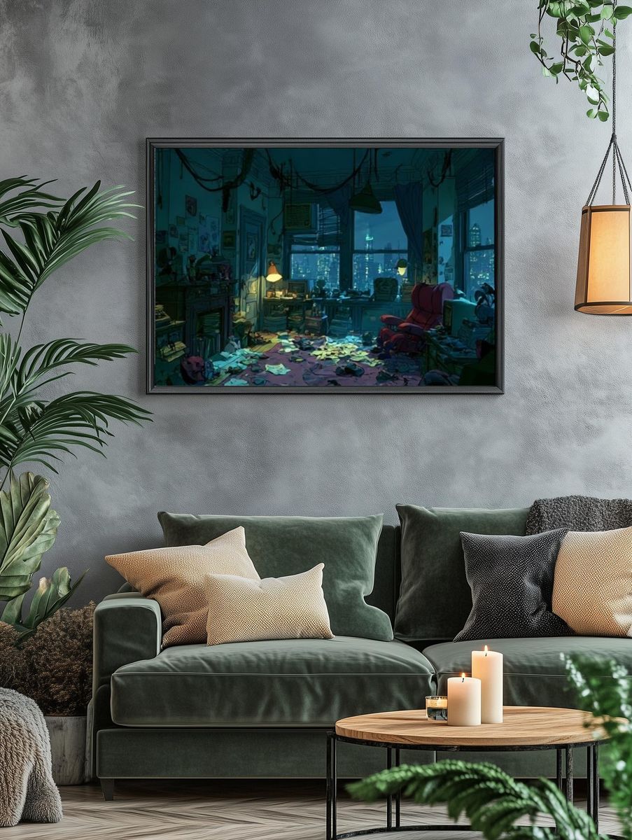 Neon City Studio — Illustration Print. — room view 4