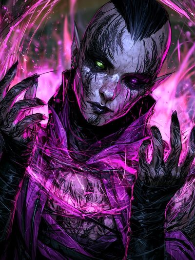 Dark Sorcerer Digital Art Poster.