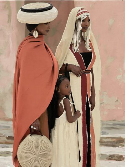African Women Portrait Illustration Poster.