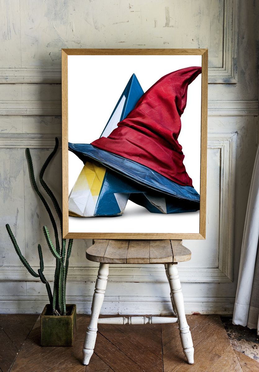 Wizard Hat Sculpture Poster. room preview