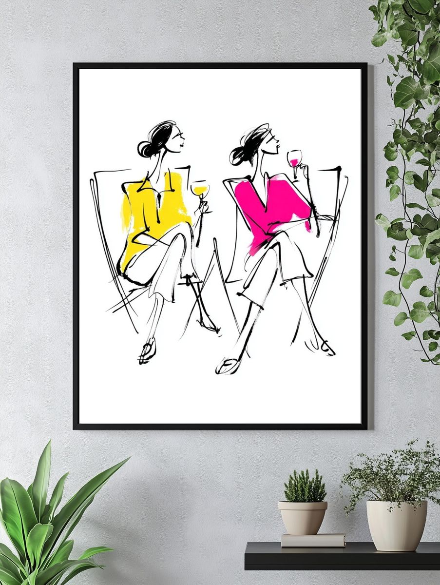 Fashion Sketch Duo Poster. — room view 4