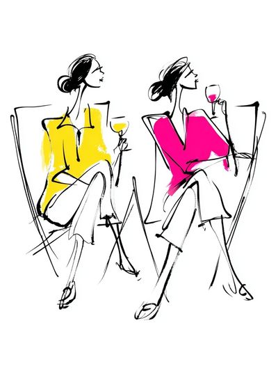 Fashion Sketch Duo Poster.