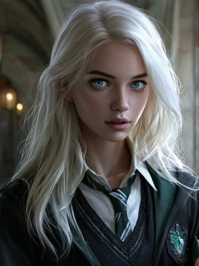 Blonde Wizard Portrait Print.
