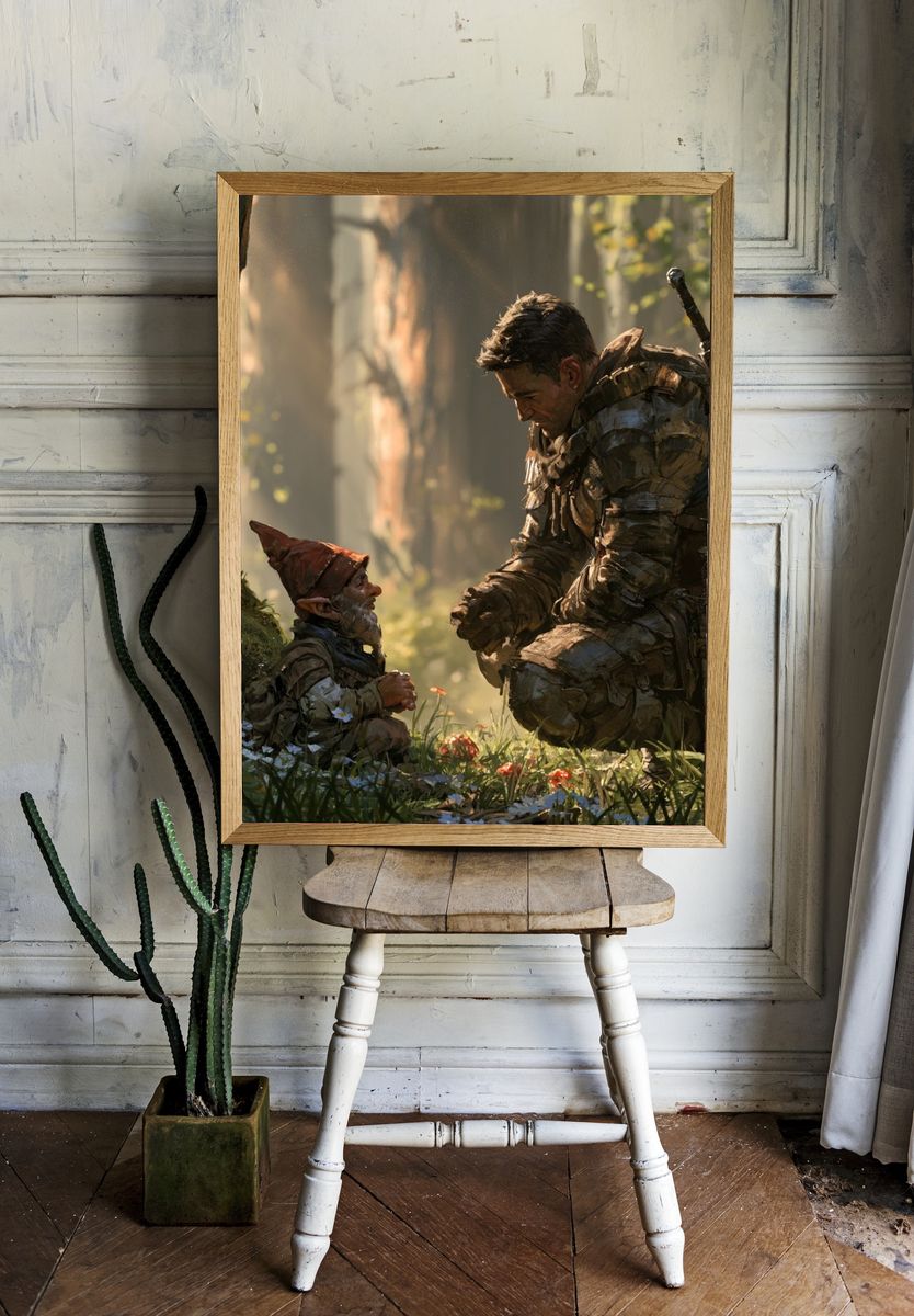 Forest Encounter — Fantasy Print. room preview