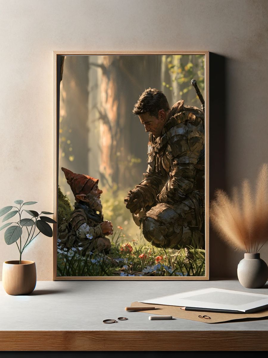 Forest Encounter — Fantasy Print. — room view 2