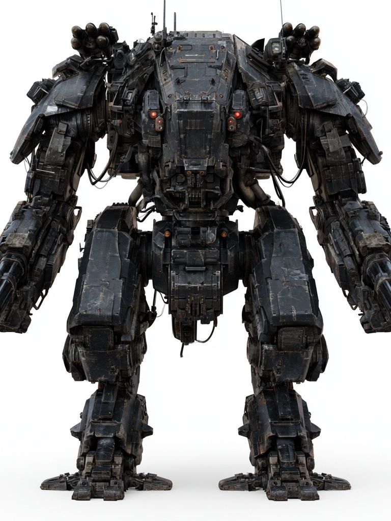 Armored Mech Sci-Fi Poster. poster — illustration art