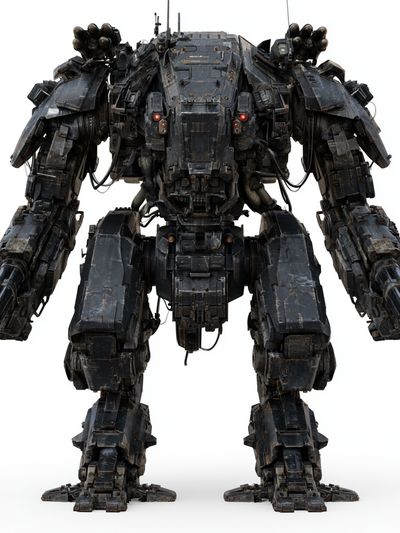 Armored Mech Sci-Fi Poster. poster