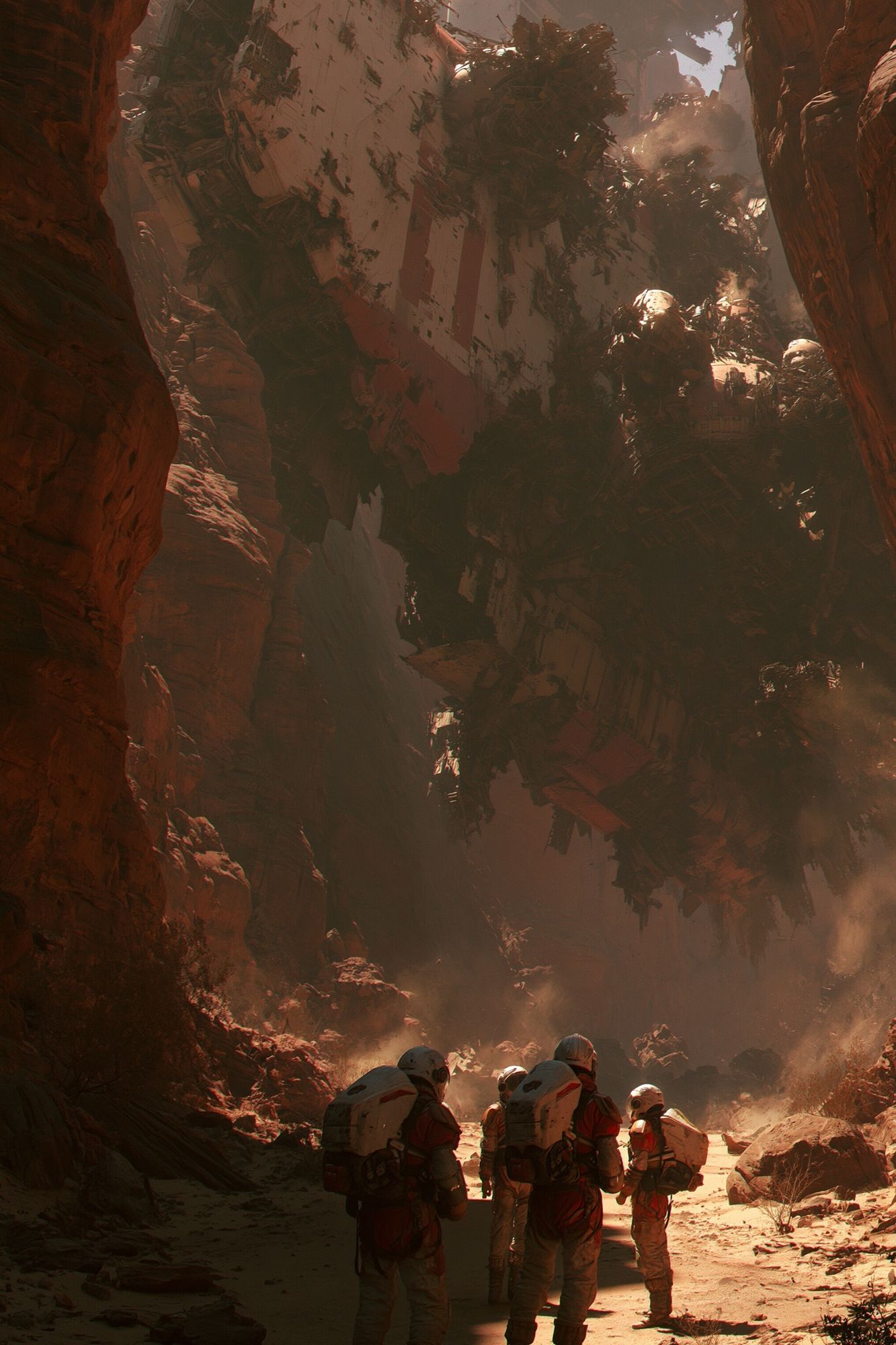 Desert Canyon Sci-Fi Poster. poster detail