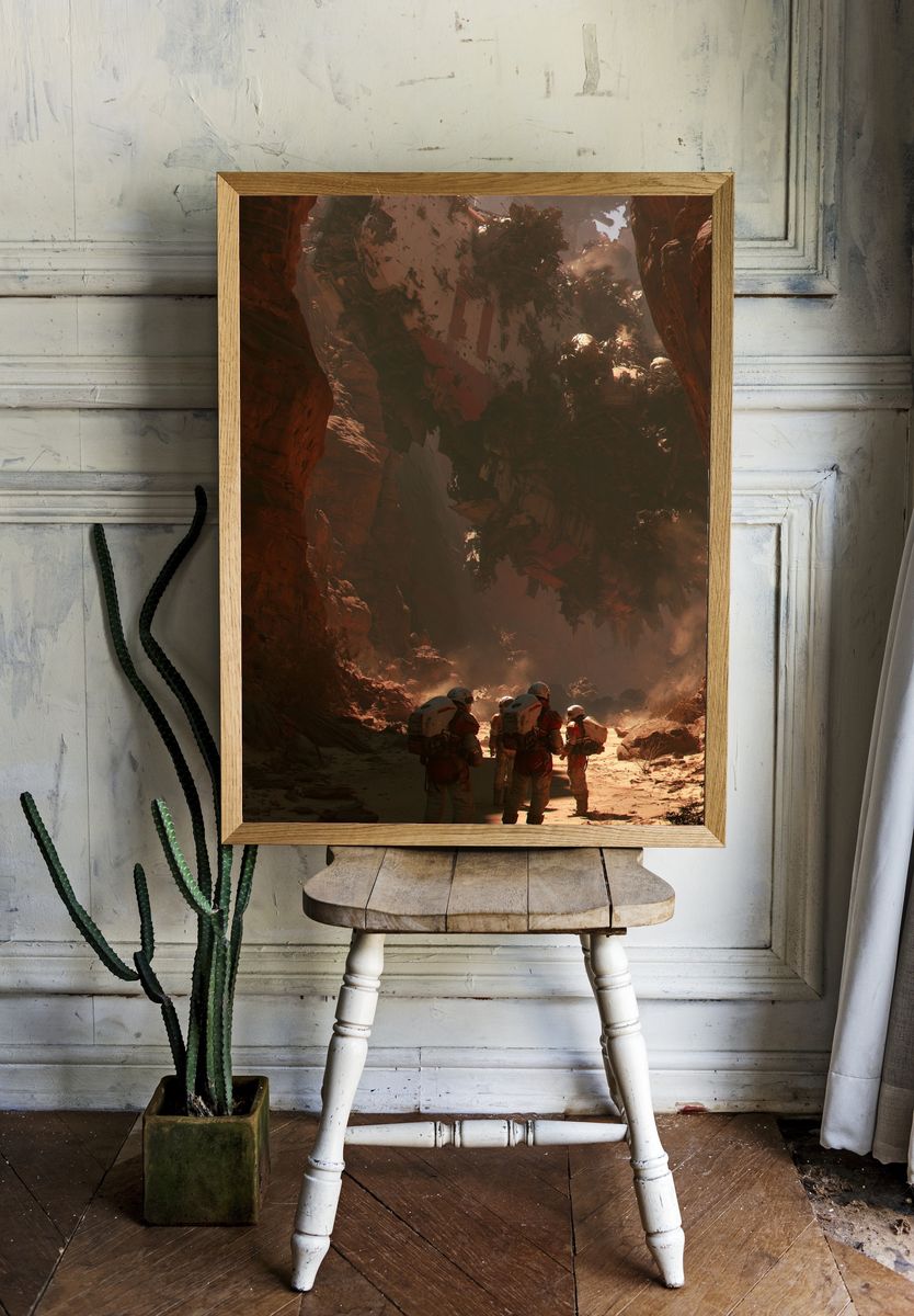 Desert Canyon Sci-Fi Poster. — room view 1
