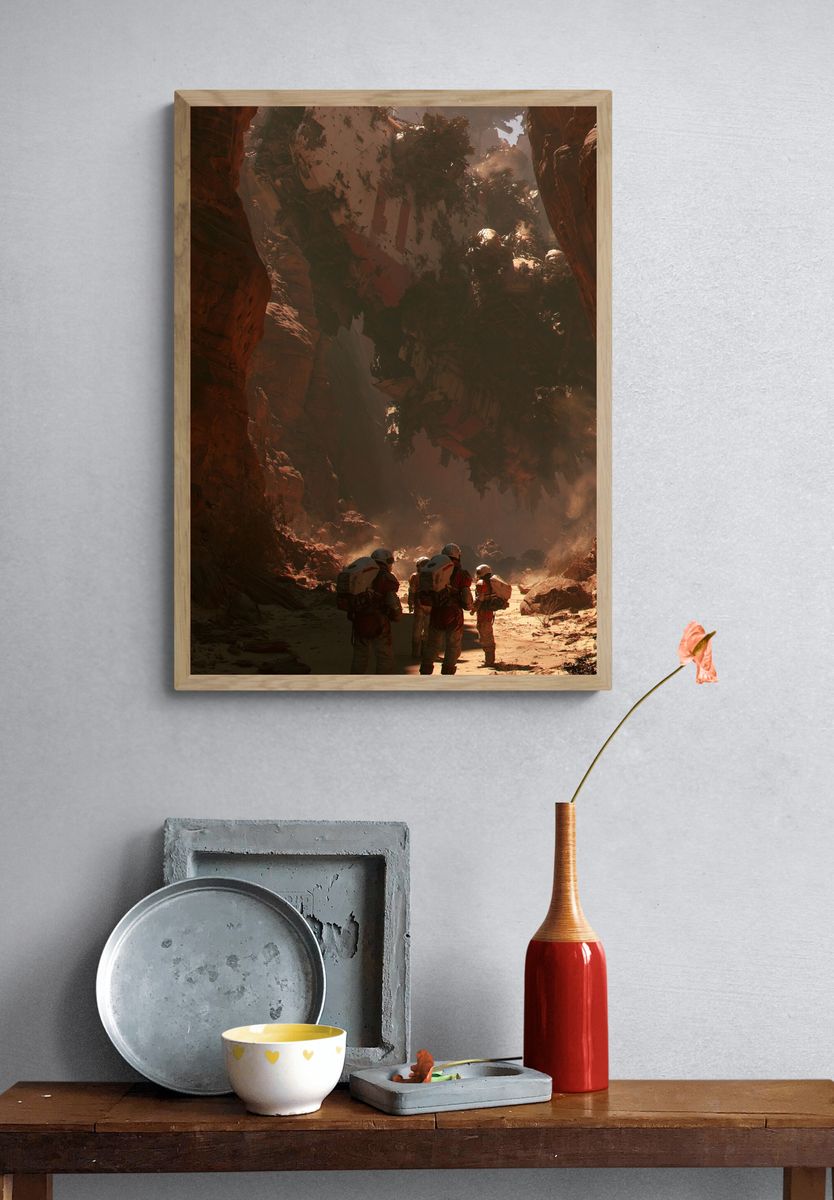 Desert Canyon Sci-Fi Poster. — room view 3