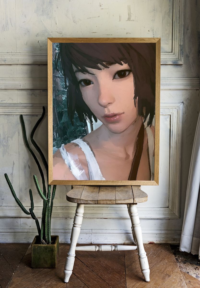 Forest Portrait Digital Art Poster. room preview