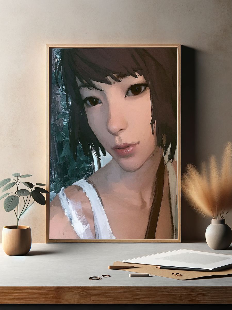 Forest Portrait Digital Art Poster. — room view 2