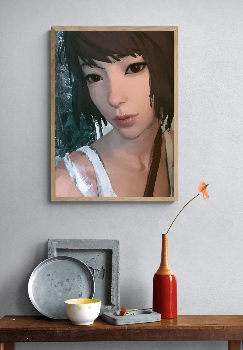 Forest Portrait Digital Art Poster. — room view 3