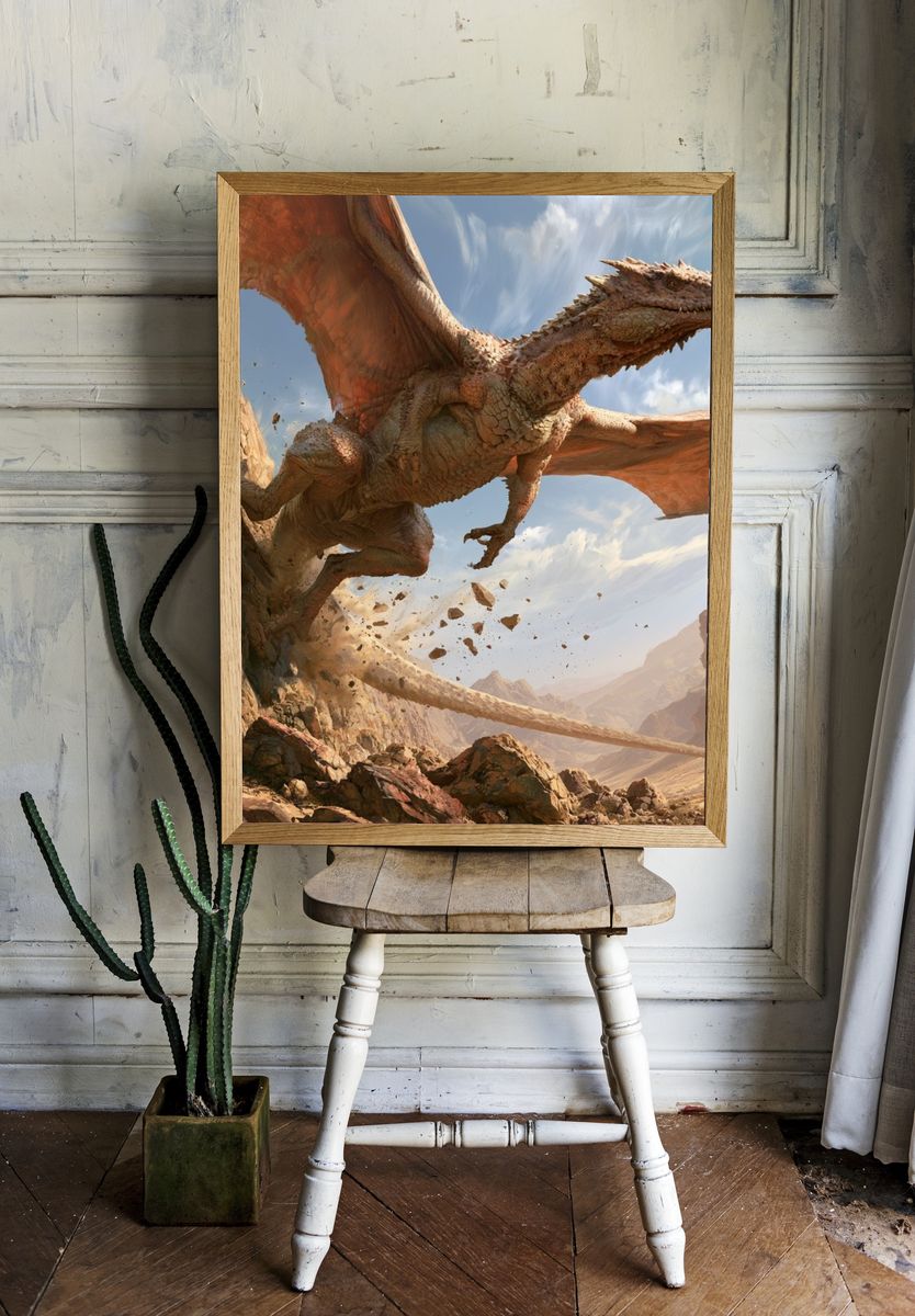 Dragon Canyon Flight Poster. — room view 1