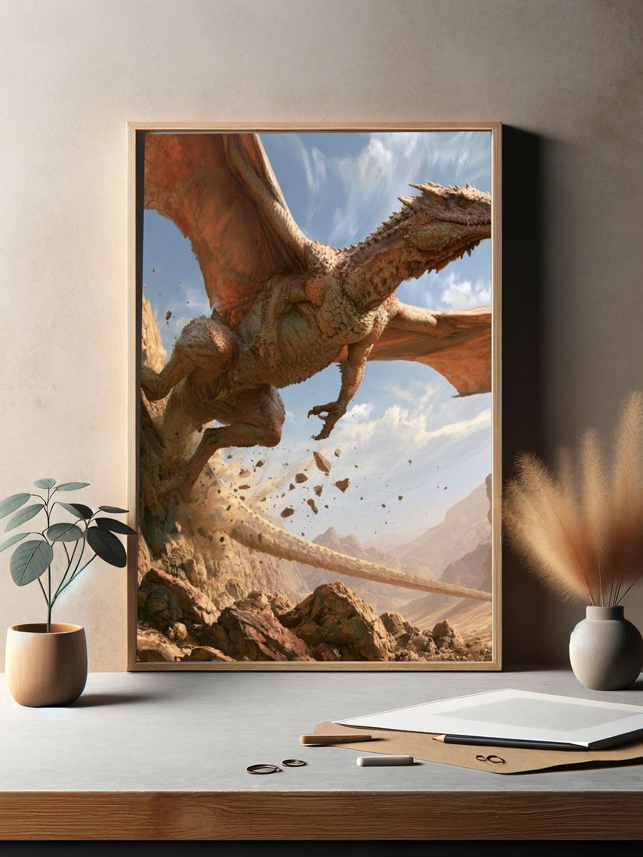Dragon Canyon Flight Poster. — room view 2