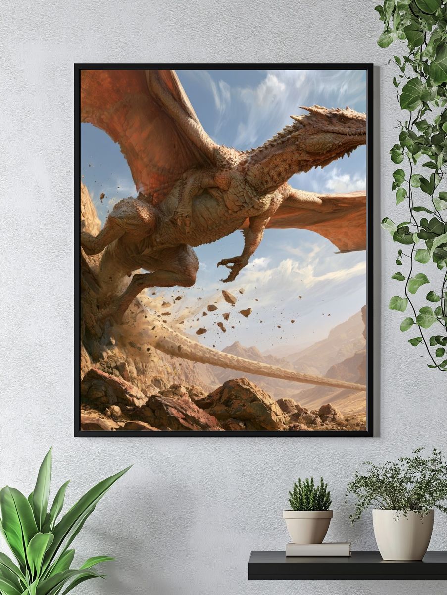 Dragon Canyon Flight Poster. — room view 4