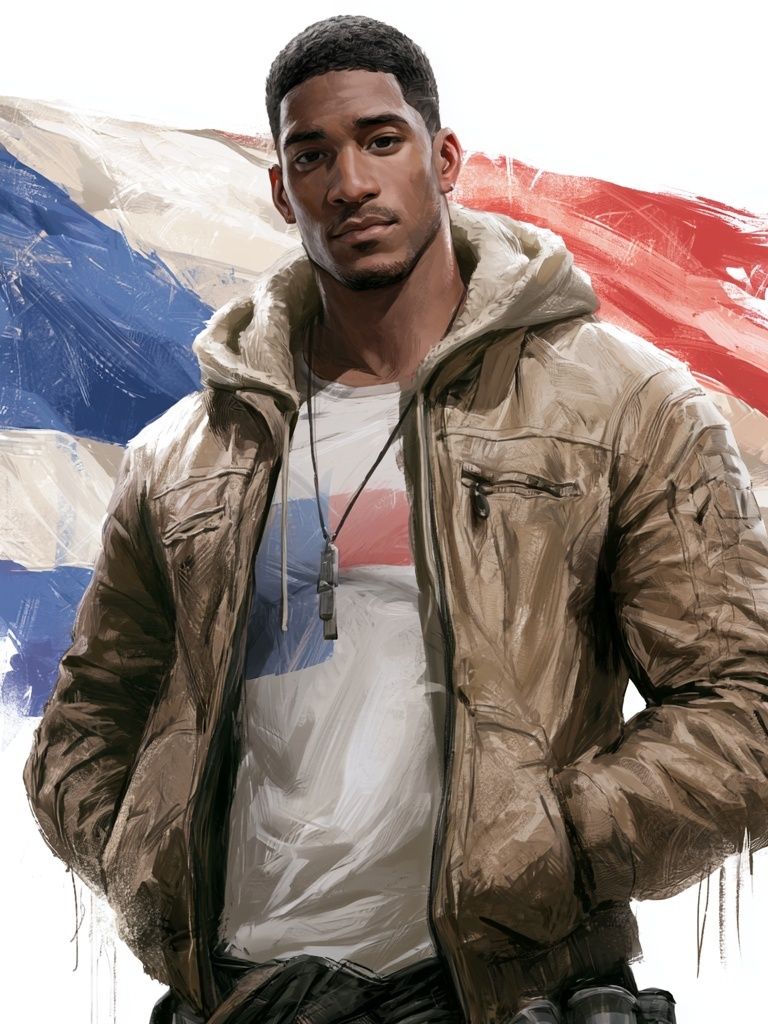 Urban Portrait Illustration Poster. poster detail