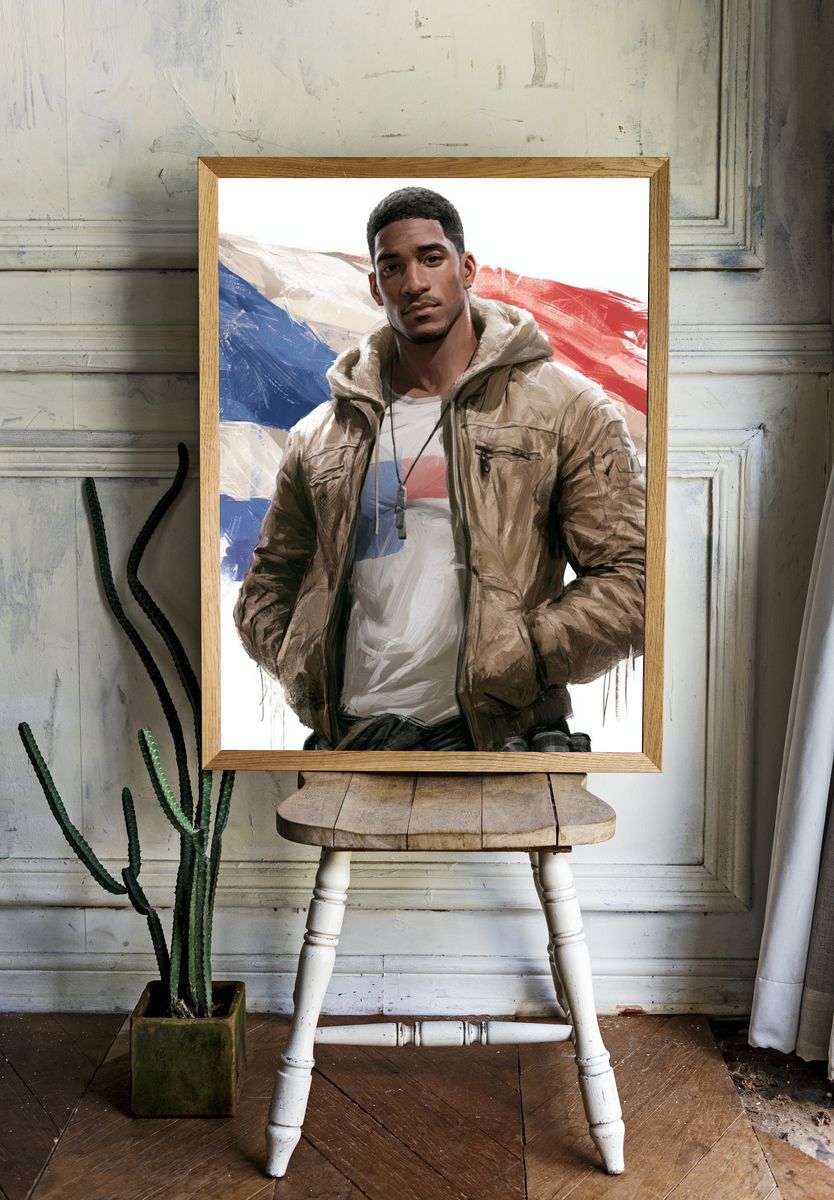 Urban Portrait Illustration Poster. room preview