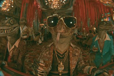 Disco Lizard Party Poster. poster