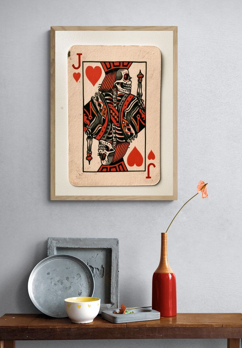 Skeleton Jack of Hearts Poster. — room view 3