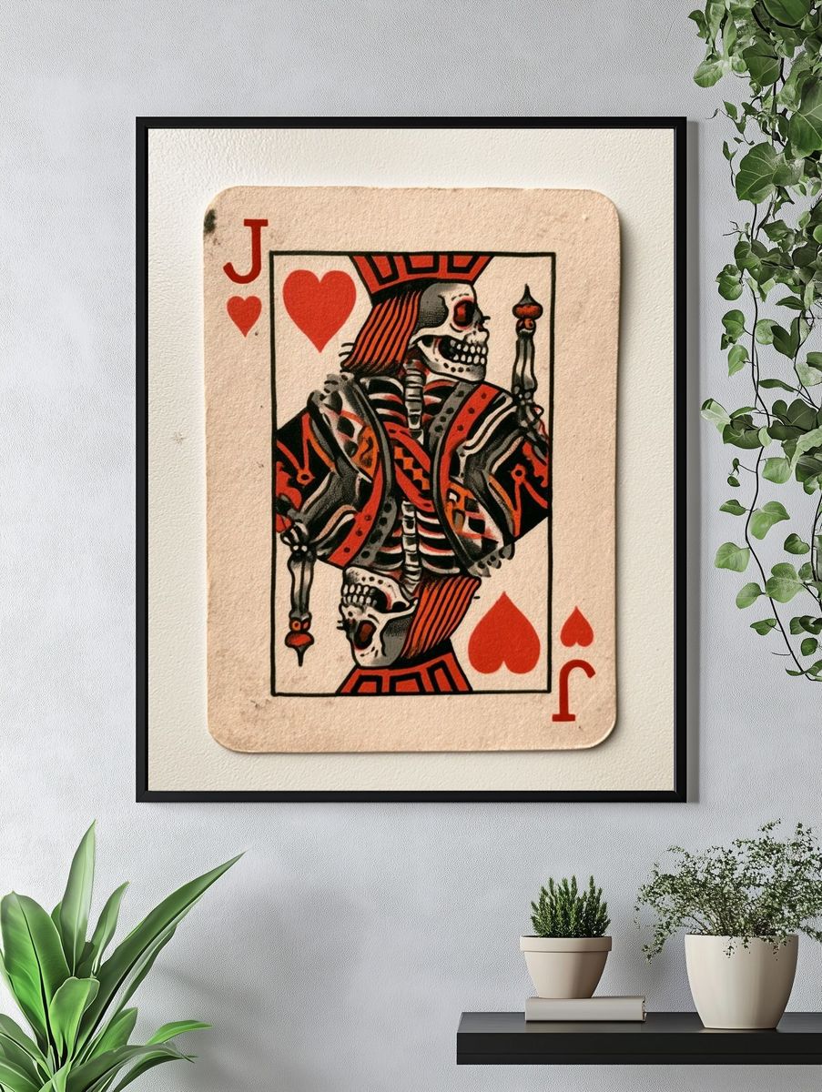 Skeleton Jack of Hearts Poster. — room view 4