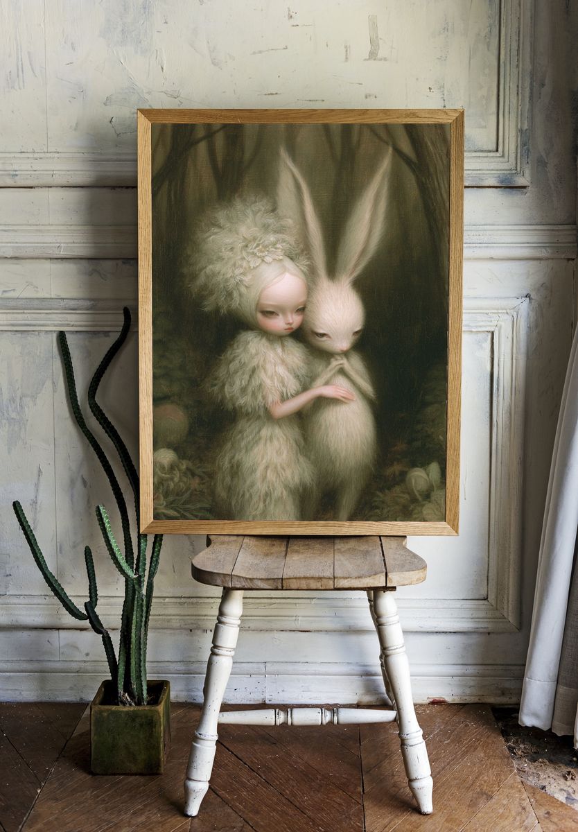 Forest Dream Companion Print. room preview