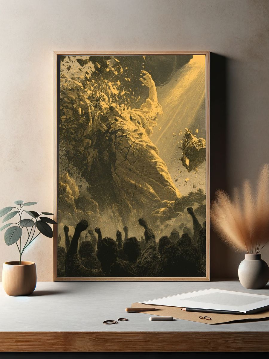 Cosmic Cataclysm Illustration Poster. — room view 2