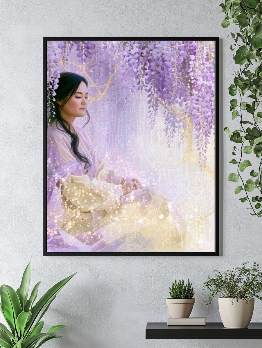 Dreamy Lavender Meditation Print. — room view 4