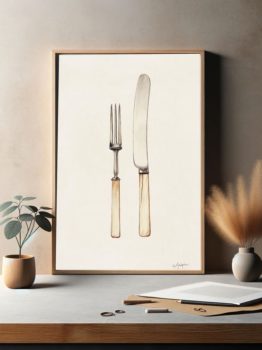 Knife Fork (ca.1936) Grace Halpin. — room view 2