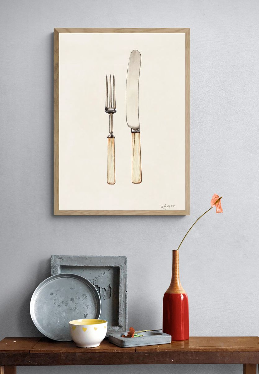 Knife Fork (ca.1936) Grace Halpin. — room view 3