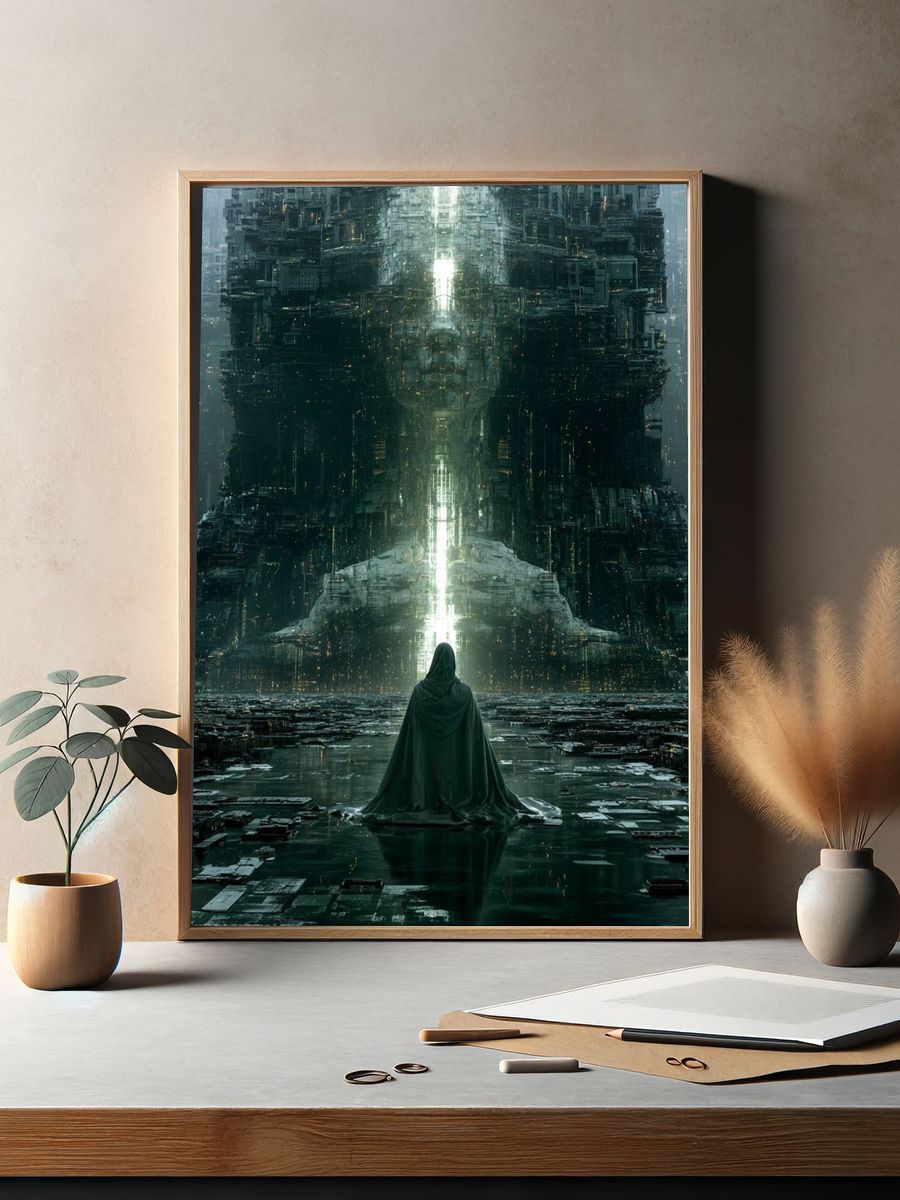 Futuristic Citadel — Sci-Fi Print. — room view 2